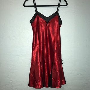 Red & Black Sexy Lingerie Dress.